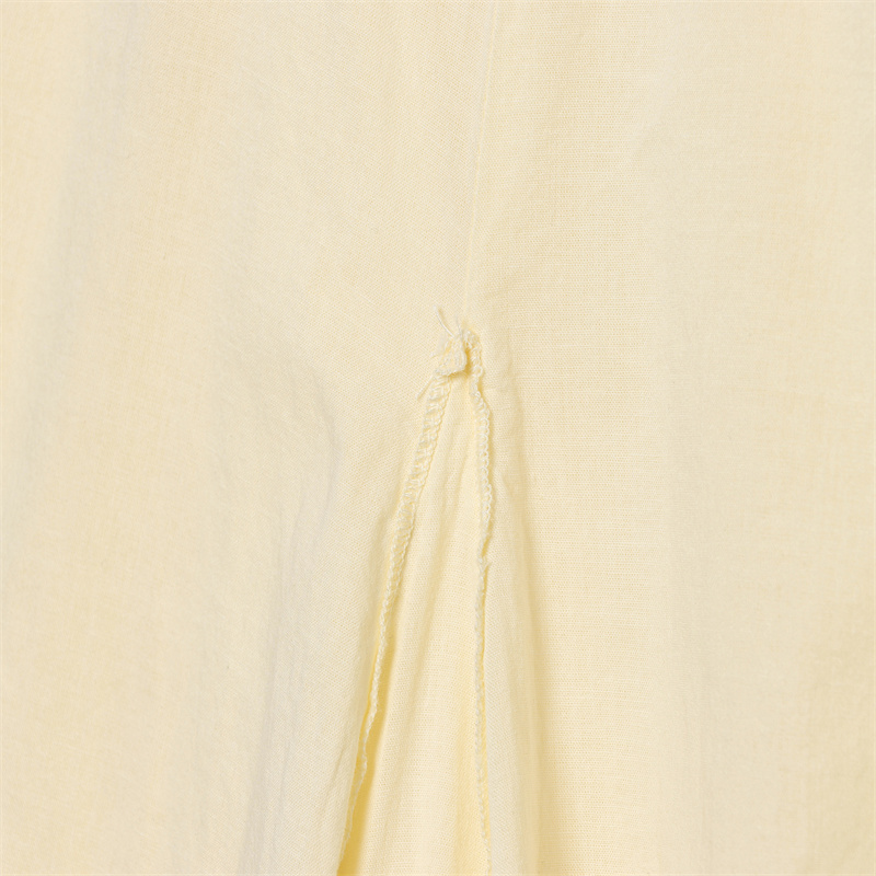 Jupe pour femme 2026 – Jupe midi élégante jaune double couche superposée décorative haut de gamme pour soirée estivale