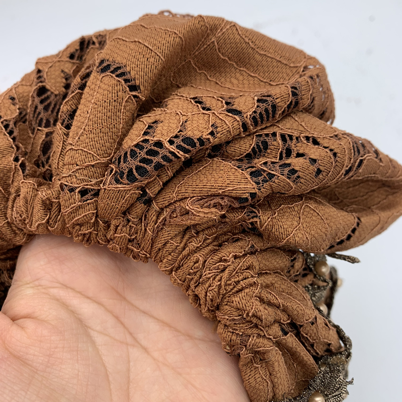 Turban à perles pour femmes, broderie, mode, couvre-chef musulman, Bonnets, chapeau de chimiothérapie