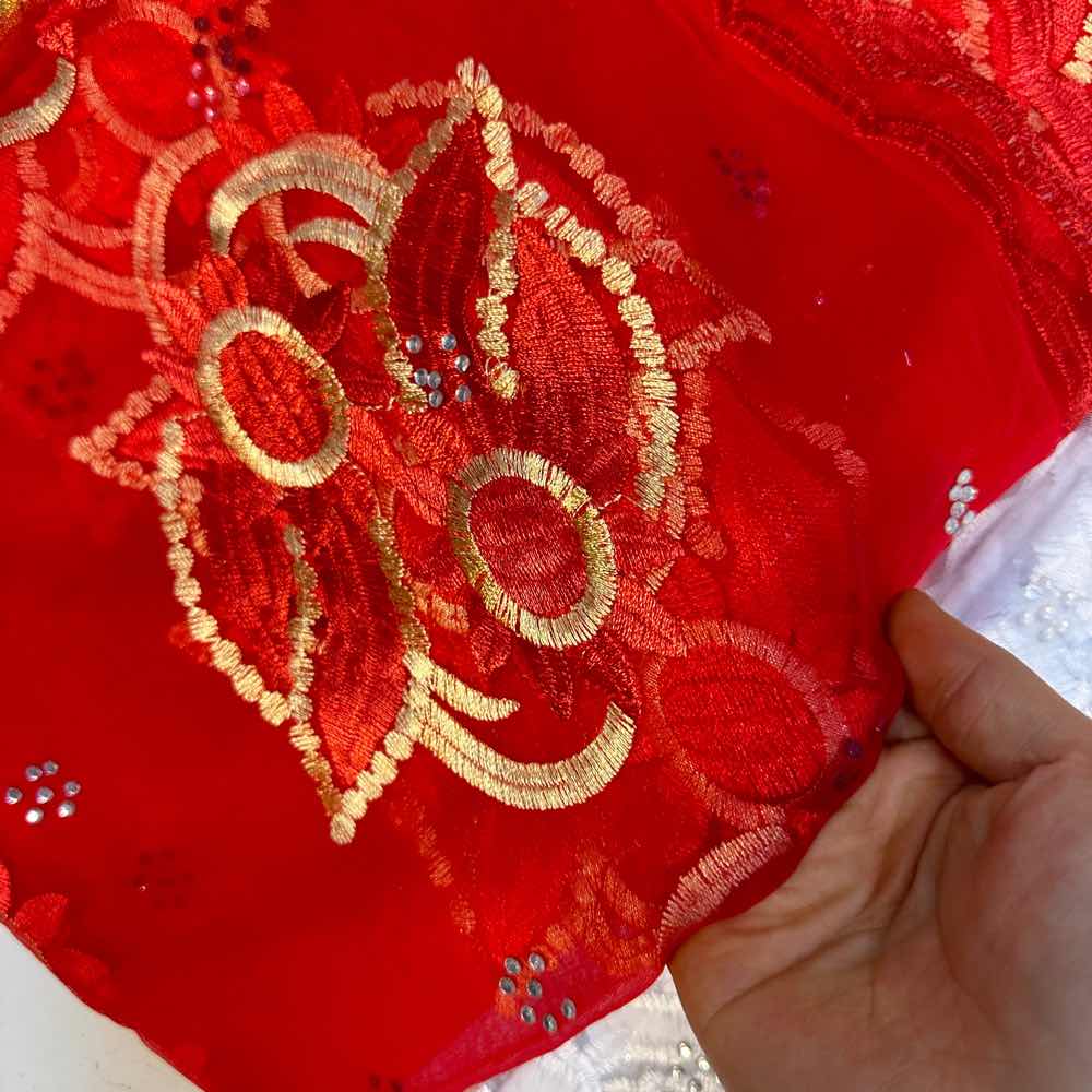 En promotion : Nouveaux hijabs en voile africain 2025 pour femmes musulmanes, foulards islamiques de Dubaï, châles brodés en voile
