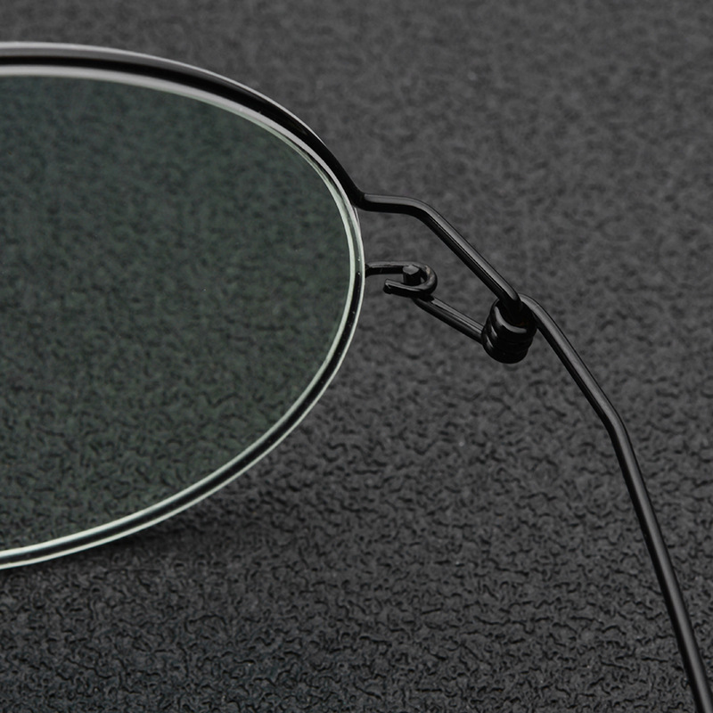 Danemark marque Reproduction β titane alliage cadre sans vis conception femmes hommes lunettes rondes ovale millionnaire lunettes de coréen