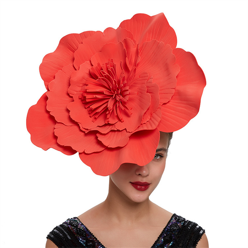 Femmes grande fleur bandeau de cheveux arc fascinateur chapeau coiffure maquillage de mariée bal Photo Shoot photographie cheveux accessoires