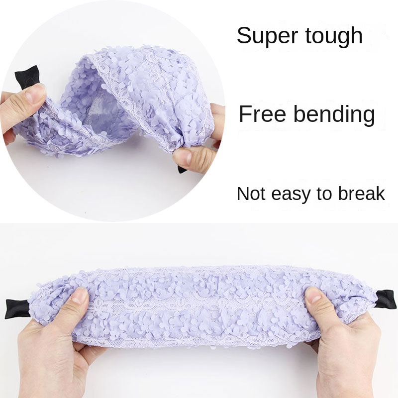 Bandeau à cheveux à large bord pour femme, couvre-épingle à cheveux antidérapant denté, gris, lavage du visage, accessoires pour cheveux, bandeaux de sauna pour mère