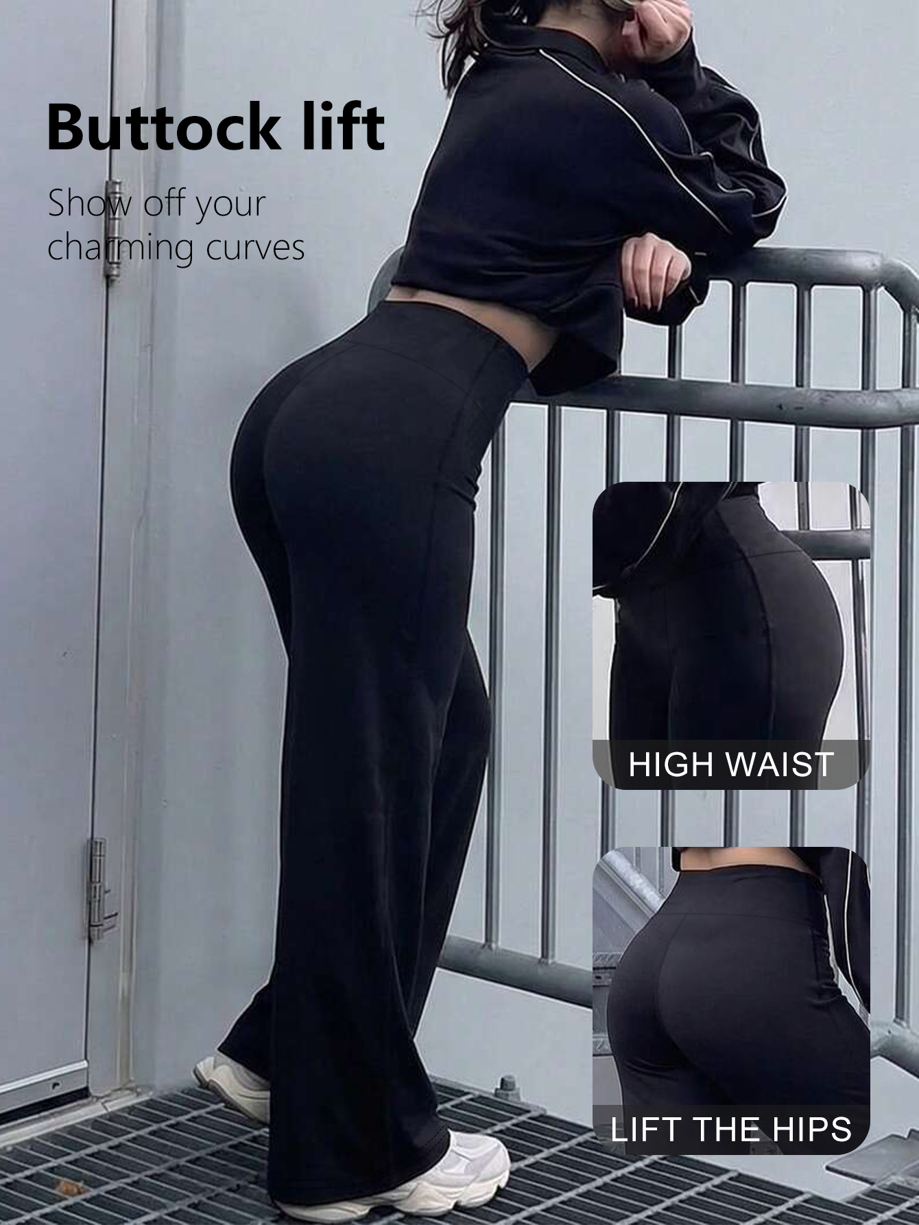 Pantalon décontracté pour femme, coupe droite et large, en polyester doux pour la peau, idéal pour les trajets quotidiens, les voyages, le fitness, la course à pied et les activités de plein air