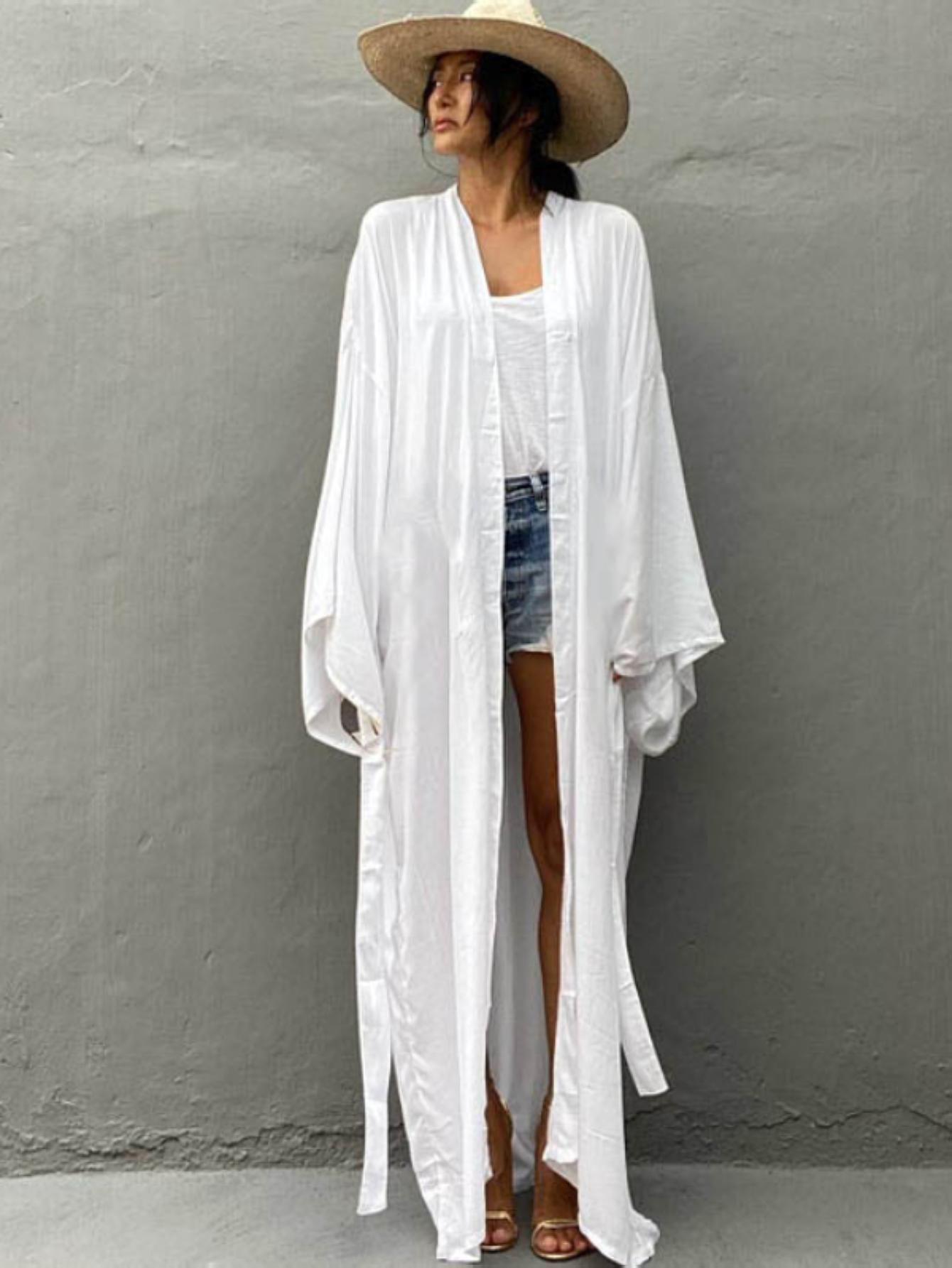 Kimonos pour femmes, robe kimono bohème, couvre-maillot de plage, chemisiers de plage pour femmes, kimono ample, kimono ouvert sur le devant, cardigan kimono, kimono surdimensionné