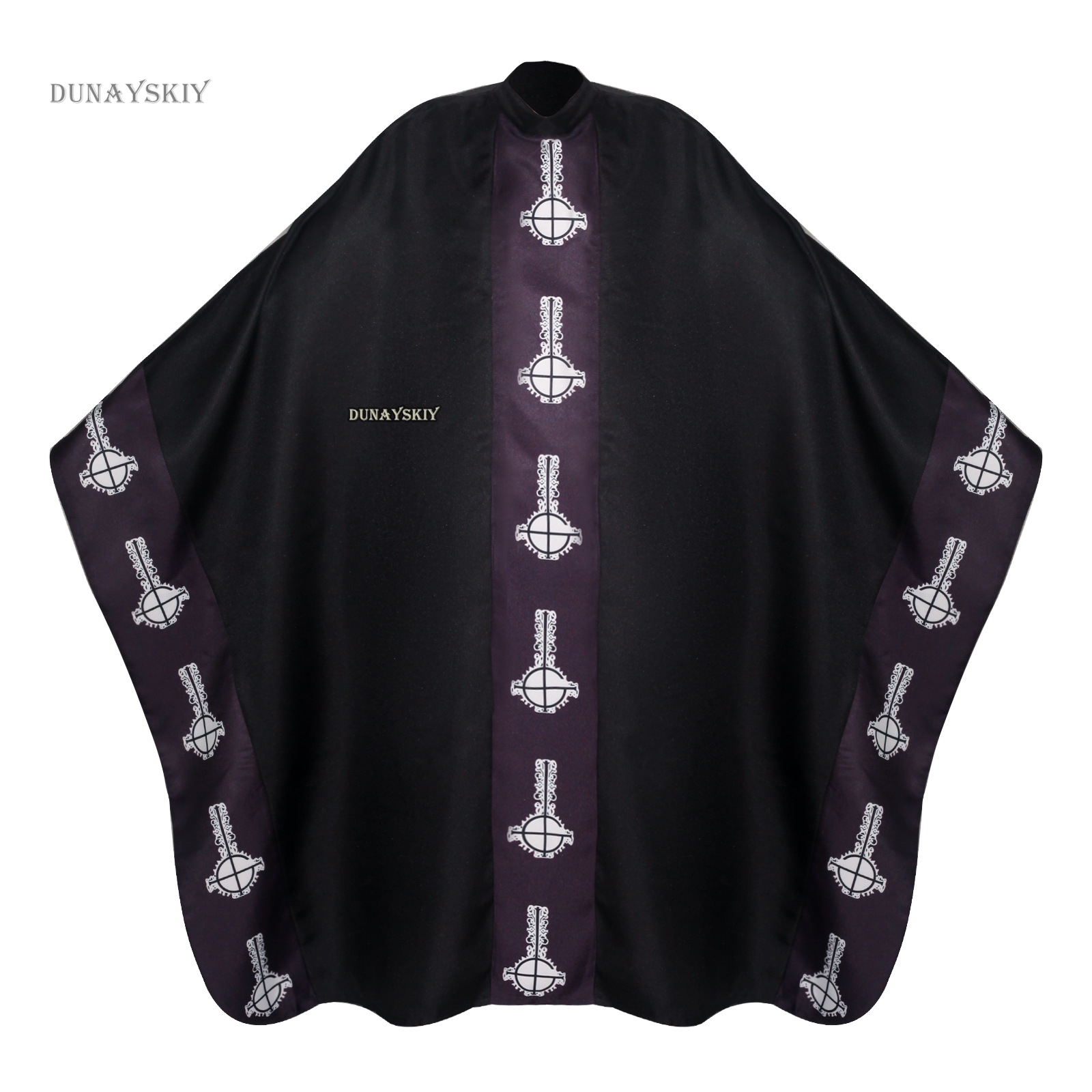 Costume de cosplay émérite médiéval, cape de papa, Everak noire du moyen âge avec chapeau, ensemble complet pour adulte, fête d'Halloween trempée