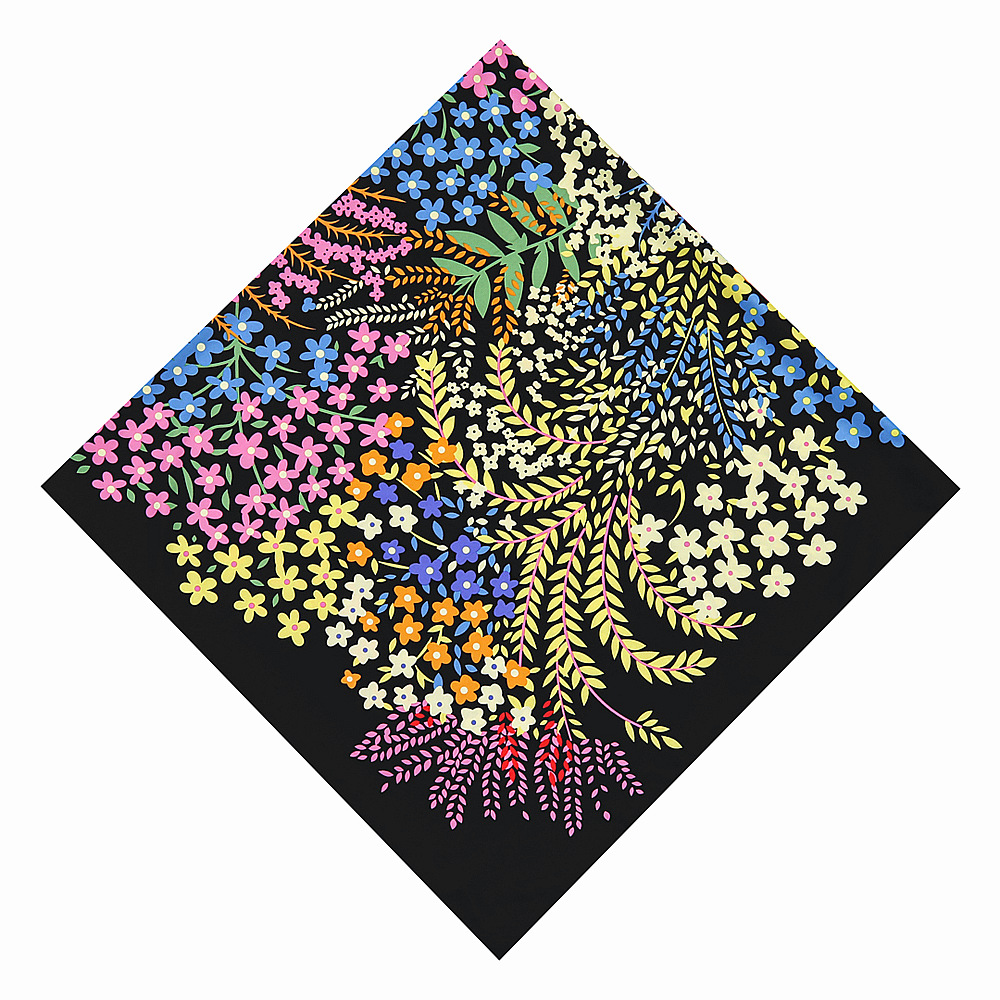 Foulard carré de marque 130cm pour femmes, 100% soie, nouveau Design Pashmina, petite fleur, châle Bandana, foulard, 2023