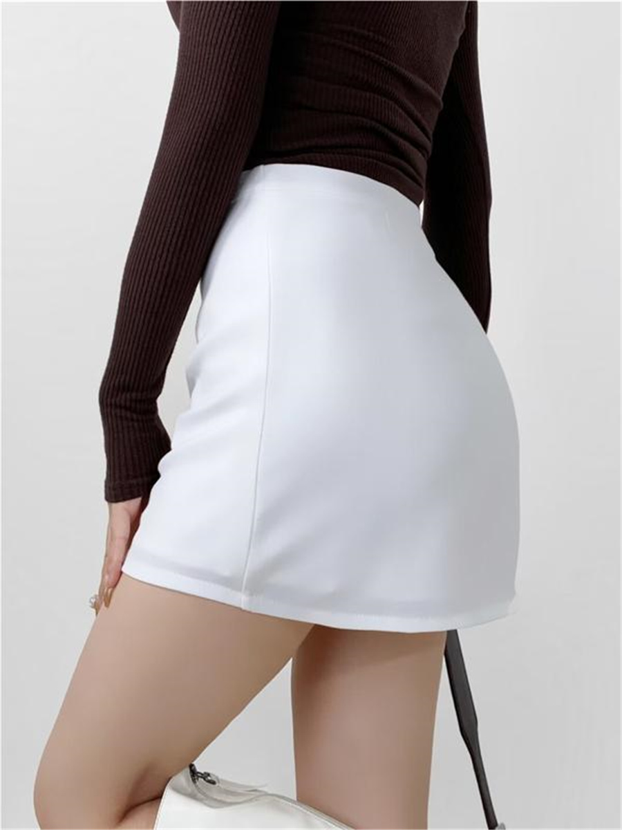 Mini jupes noires pour femmes, vêtements d'été, jupe crayon, mode coréenne, micro jupe japonaise Kawaii avec short, 2024