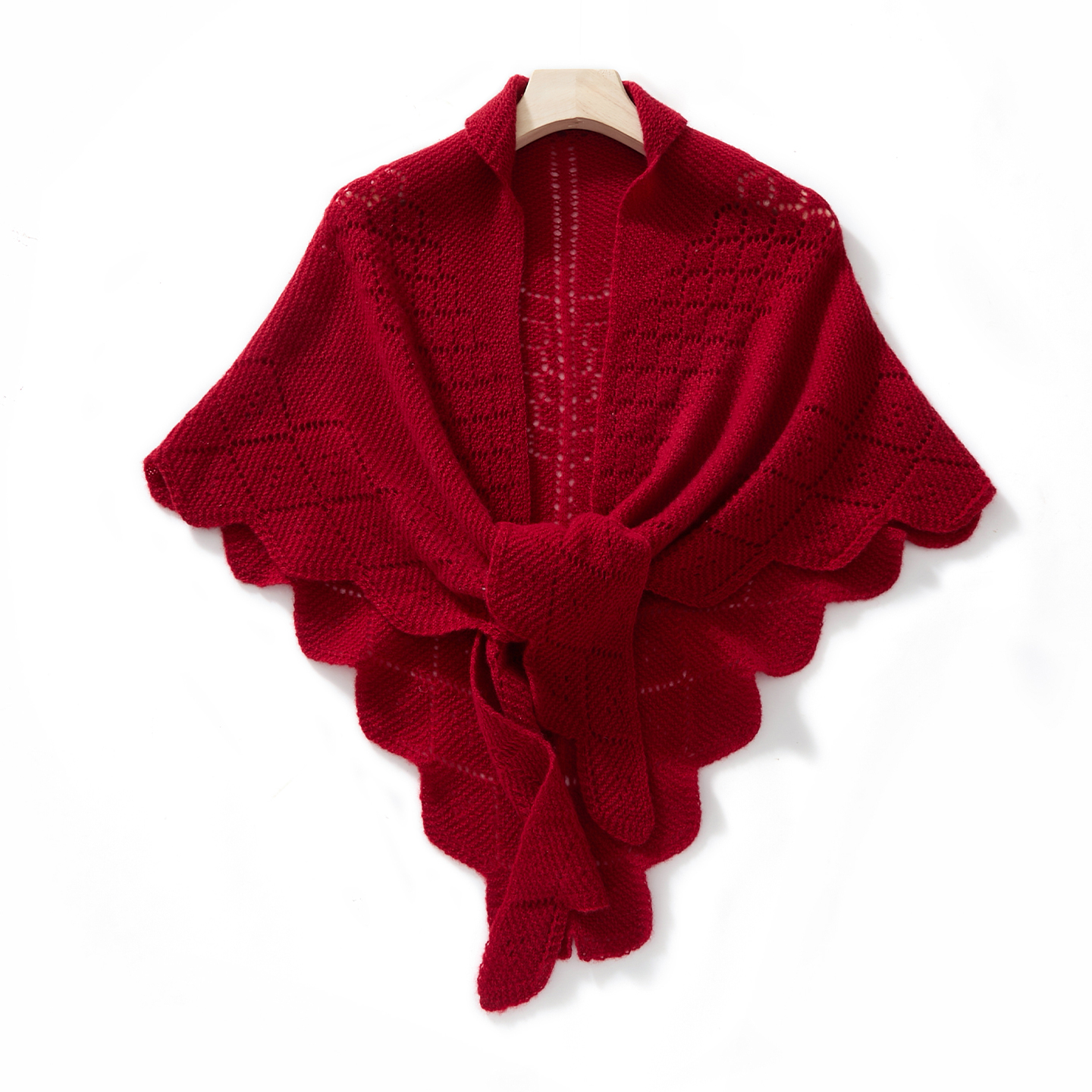 Châle de trajet polyvalent pour femmes, Chic, automne hiver, 100% laine mérinos, minimaliste, robuste, tricot creux, doux, thermique, couleur unie