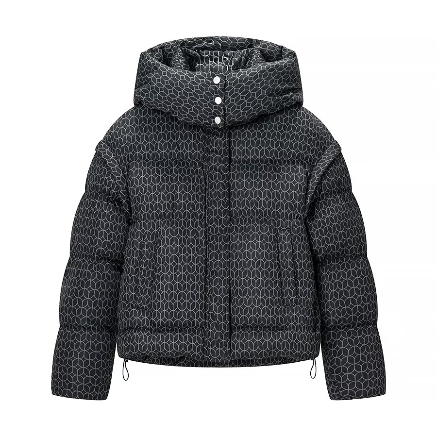 Parkas vestes femmes rose avec sweats à capuche manteau Witer chaud épais vêtements d'extérieur à manches longues hauts 2025 violet femmes manteau imprimé vestes