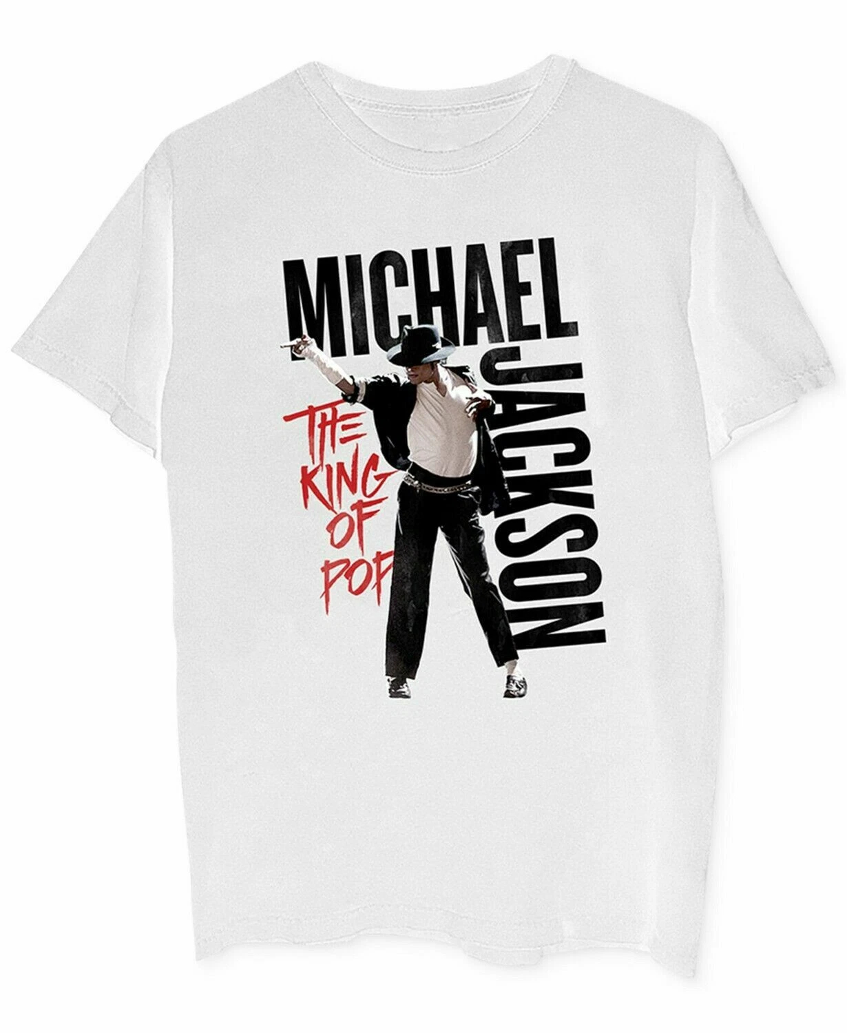Noir ou blanc - Michael Jackson MJ nouveau t-shirt pour homme unisexe col rond 100% coton manches courtes surdimensionné Y2k tee-shirt tendance populaire