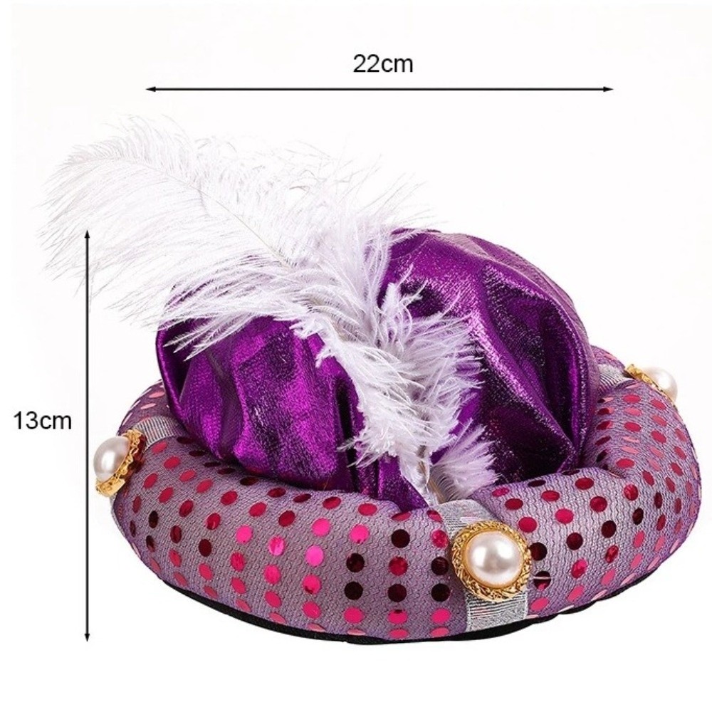 Coiffe décorative, Foulards de tête, Coiffes arabes, Accessoires de spectacle, Casquette indienne, Coiffes de cosplay pour carnaval, Chapeau d'Aladdin pour adulte