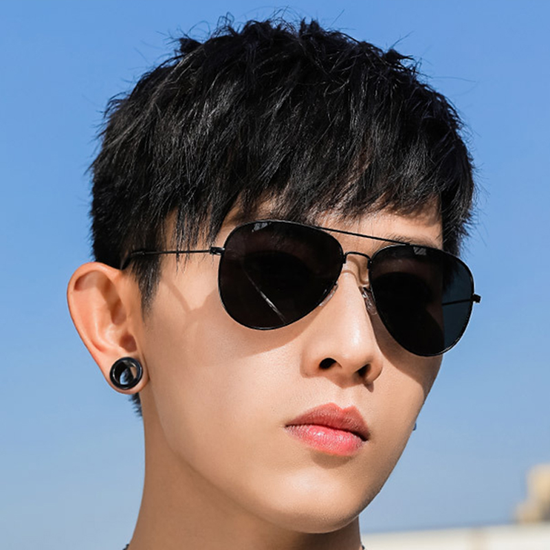 Lunettes de soleil polarisées de luxe pour hommes, style aviateur noir, pour hommes et femmes, de marque, design vintage, jaunes, pour la conduite
