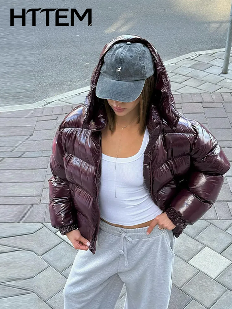 Manteau à capuche en coton pour femme, mode hiver 2026, décontracté, chaud, manches longues, fermeture éclair, poches élégantes, vêtements d'extérieur pour femme, hiver 2026