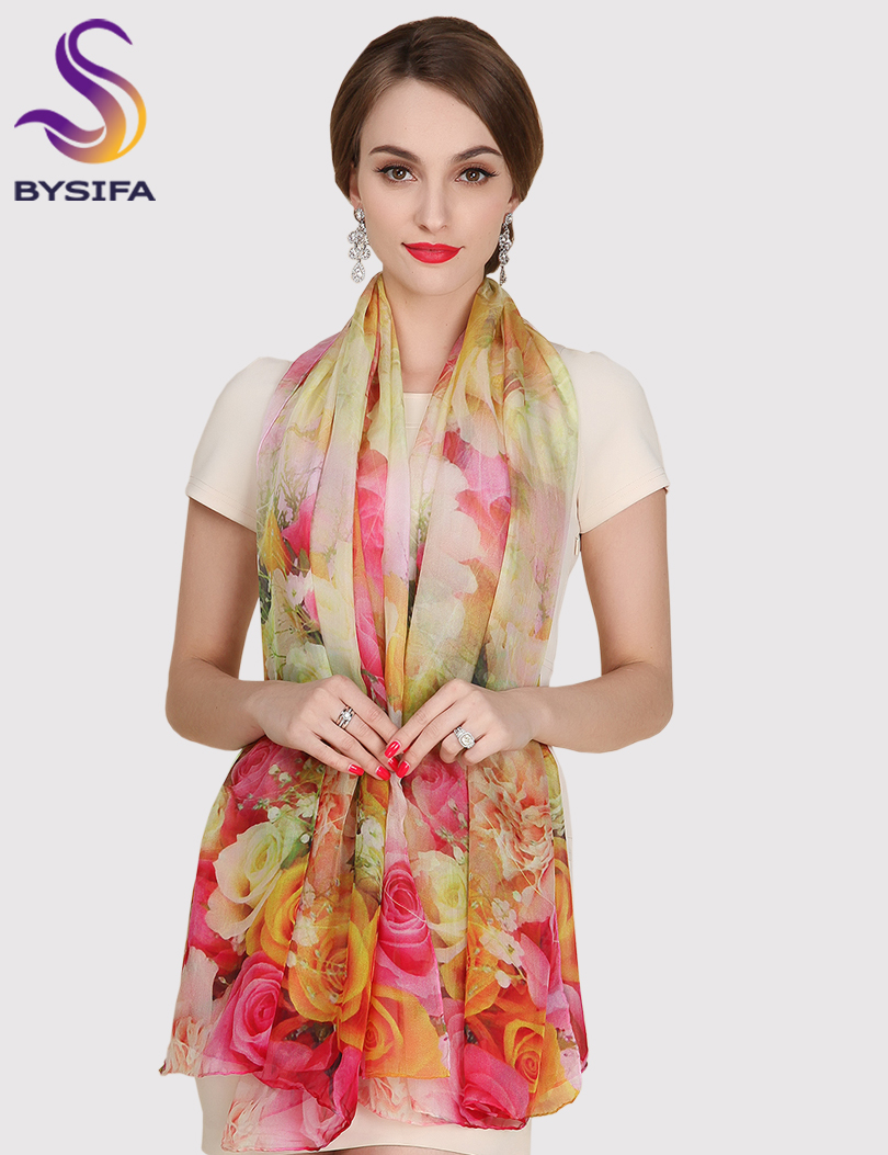 Foulard en soie Pure pour femme, accessoire Long, châle, châle, écharpe, écharpe, écharpe, accessoires, collection printemps automne hiver