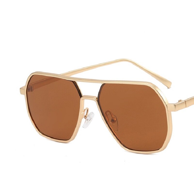 Lunettes de soleil rétro pour hommes, de marque, de haute qualité, avec monture en métal, lunettes de conduite protectrices, UV400