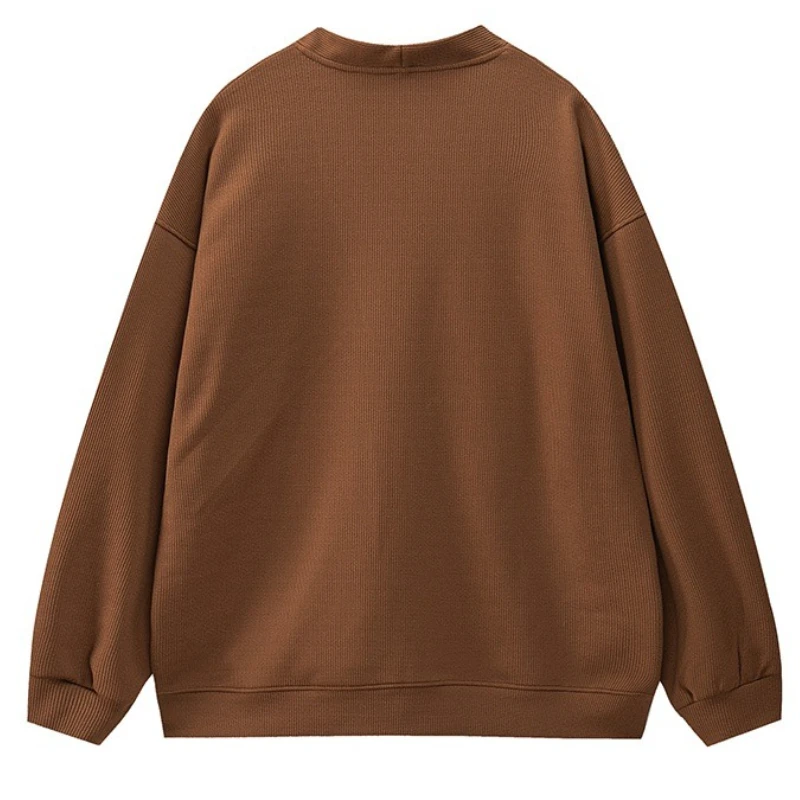 Grande taille L-9XL hommes Cardigan pull manteau coréen col en V à manches longues tricot pull porter décontracté ample mâle adolescent vêtements 50-190KG