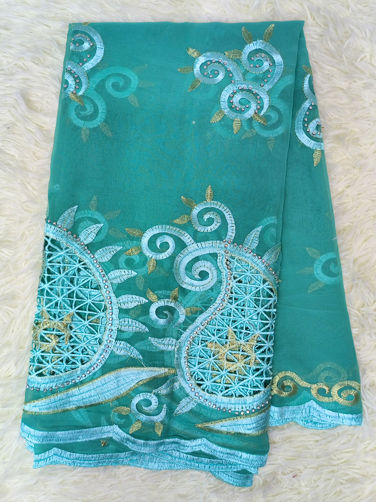 Femmes africaines écharpe châle en mousseline de soie Hallow Out broder Hijabs mode musulmane foulard turquie inde châle pour les femmes arabe 8 pièces