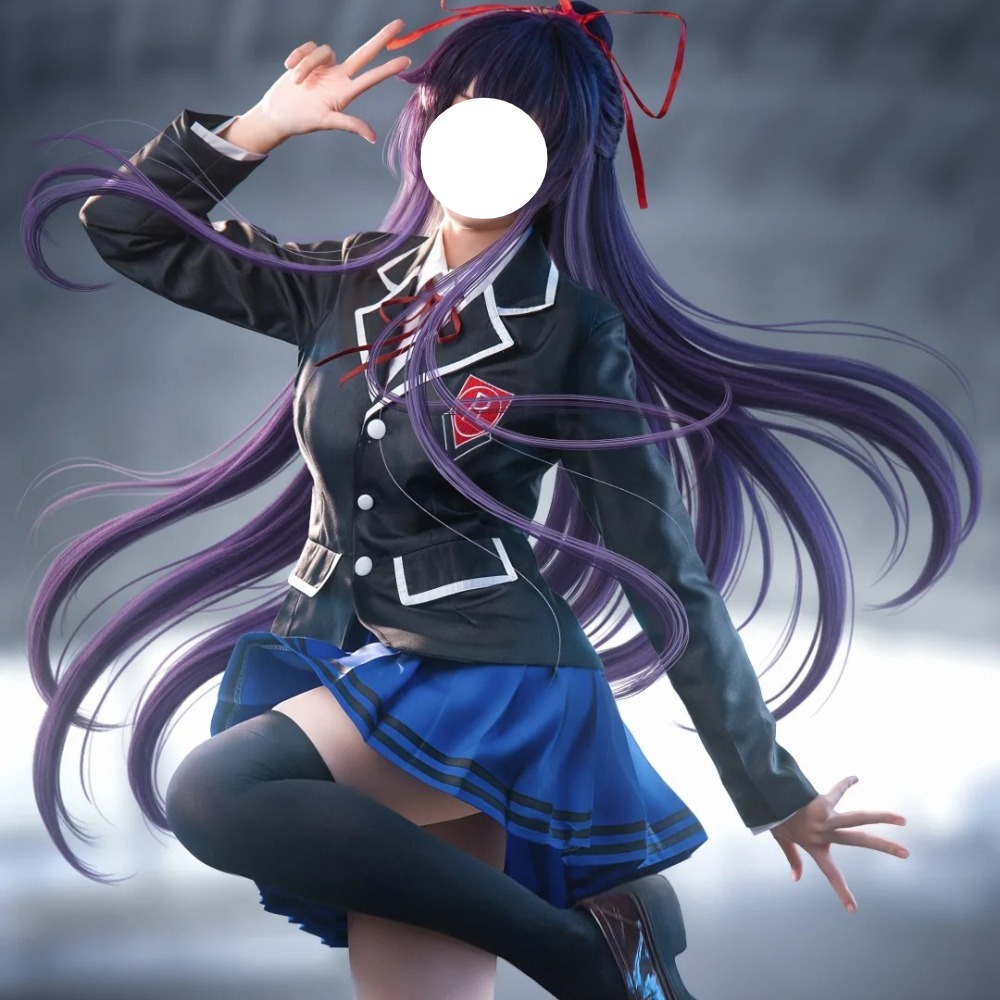 Costume de cosplay Date A Live Itsuka Shido Yatogami Tohka, uniforme de l'école secondaire Raijin, tenue pour adulte pour Halloween, Comic Con, carnaval