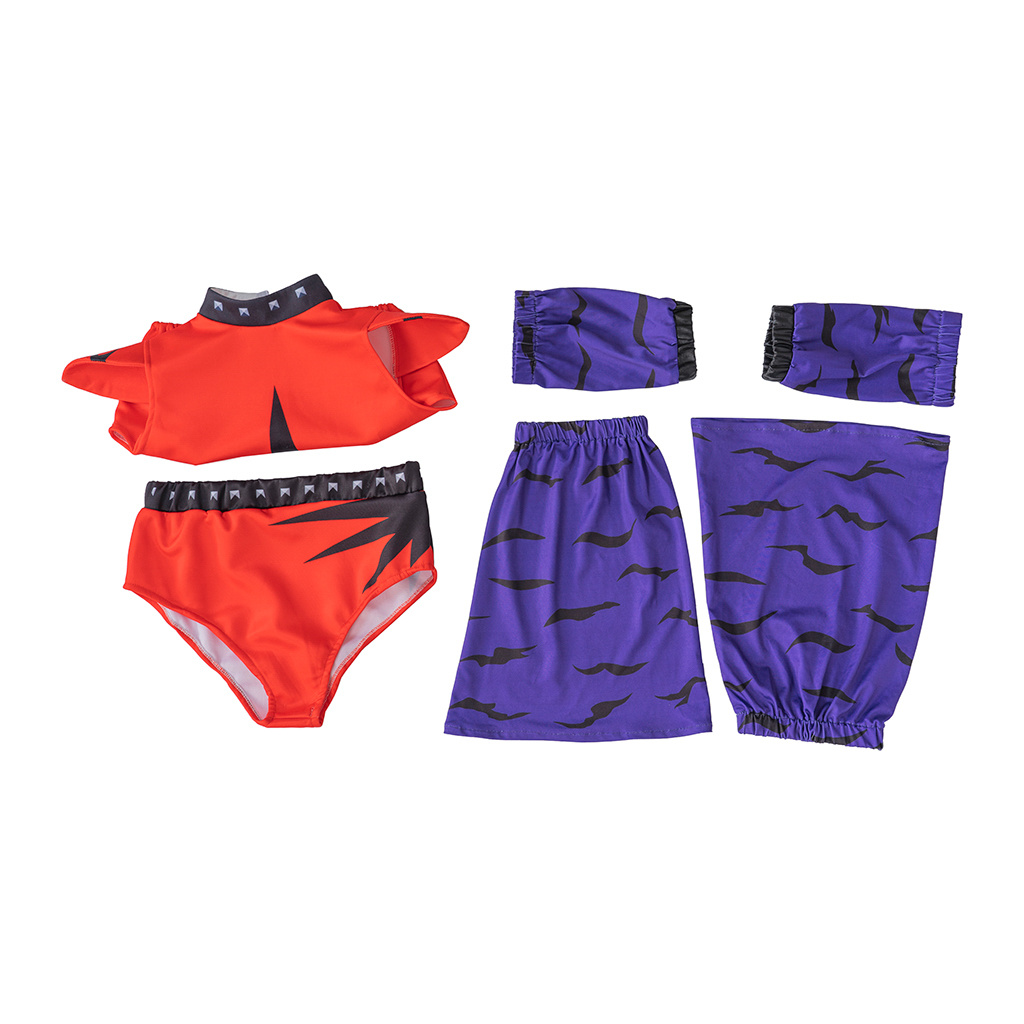 Jeu Roxy Wolf Cosplay Costume Sexy haut court pantalon ensemble femmes Roxanne loup Combat tenue Halloween fête Fantasia tenues