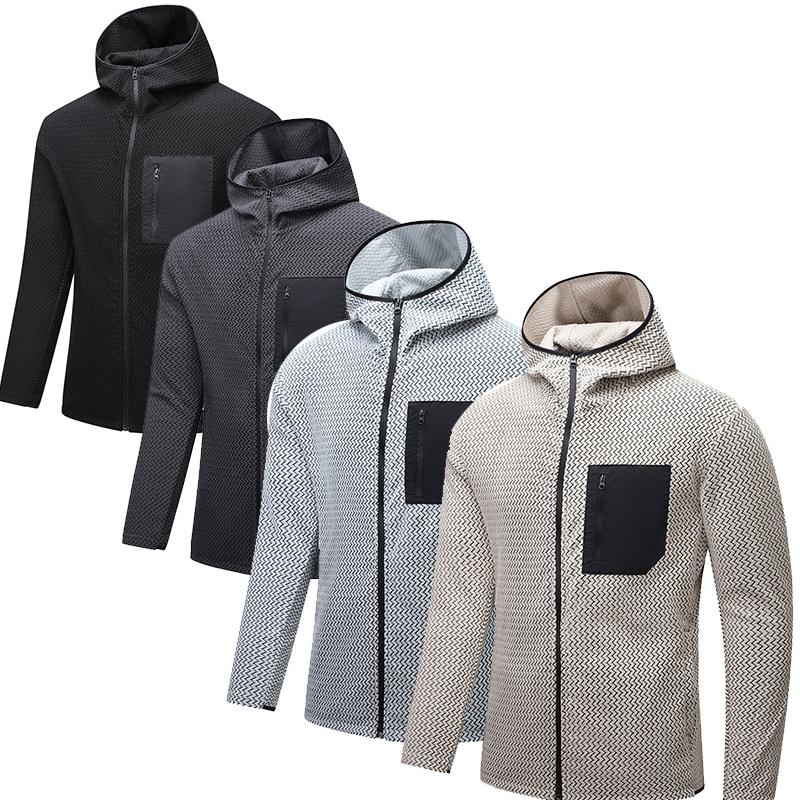 Pulls de printemps et d'automne, vestes de randonnée, vestes d'escalade, vestes d'extérieur, manteaux légers et isolés, sweats décontractés noirs tendance