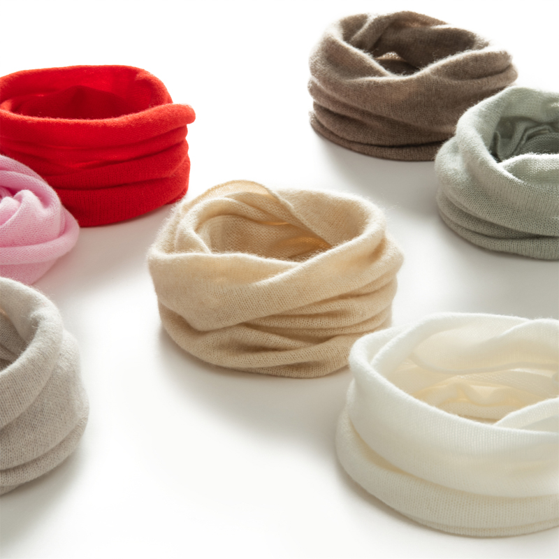 Écharpe tubulaire en cachemire pour femmes, prix inférieur, léger, anneau de cou, plus chaud, boucle de col, accessoires de tricot doux pour filles, 100%
