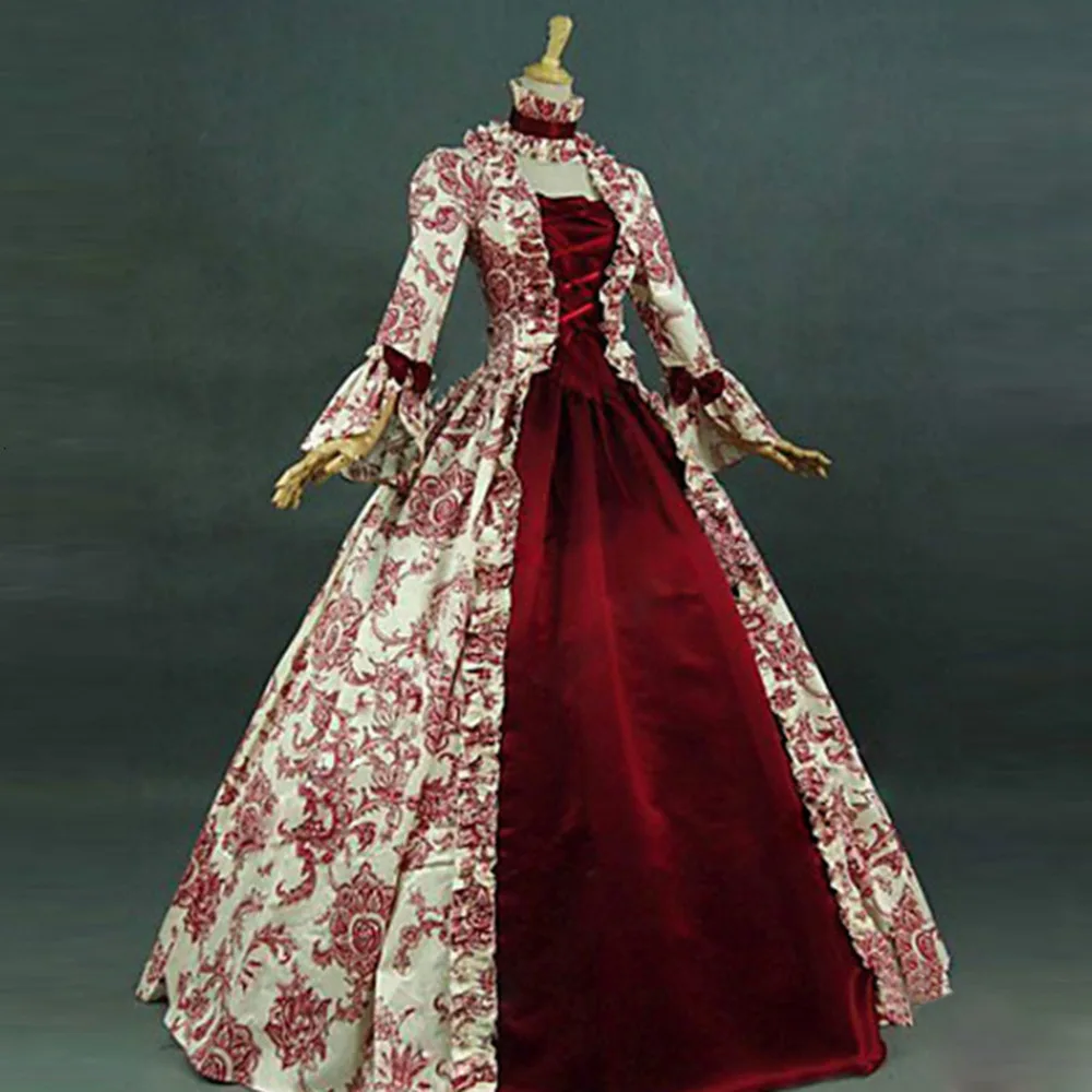 Robe victorienne pour femmes, Costume de bal médiéval, gothique rétro Vintage, fée elfe fantaisie, cintré à la taille, Corset