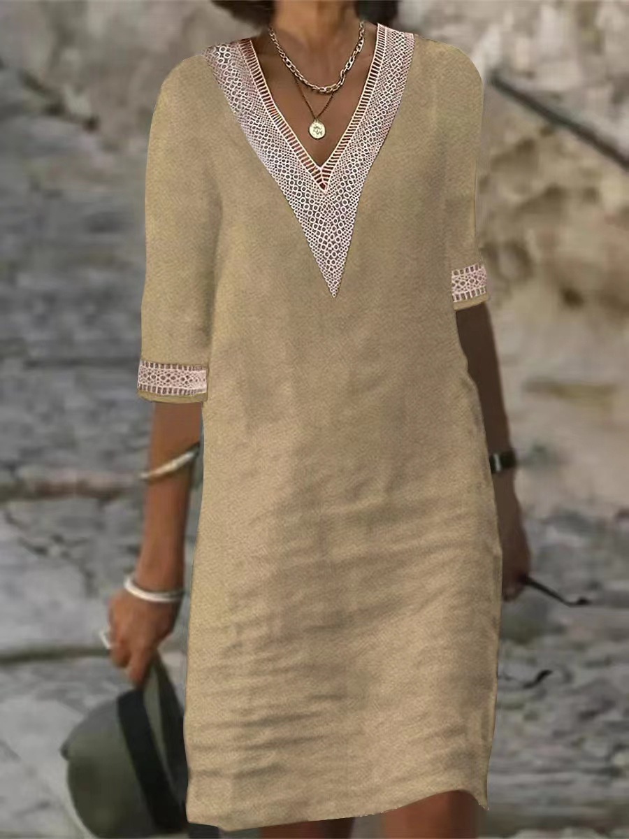 Robe en lin de coton pour femmes, vêtements décontractés, streetwear vintage, style ethnique, robe d'été élégante, vêtements de mode, Y2K