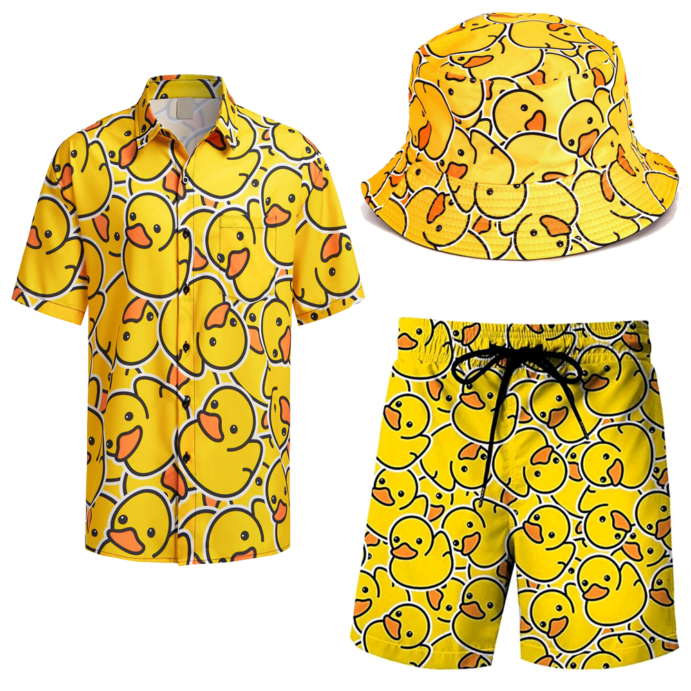Ensemble Chemise et Short Vintage pour Homme, Tenue Rétro des Années 80 et 90, Survêtement Actif avec Chapeau, Tenue d'Halloween, Carnaval, Trempé, 2 Pièces