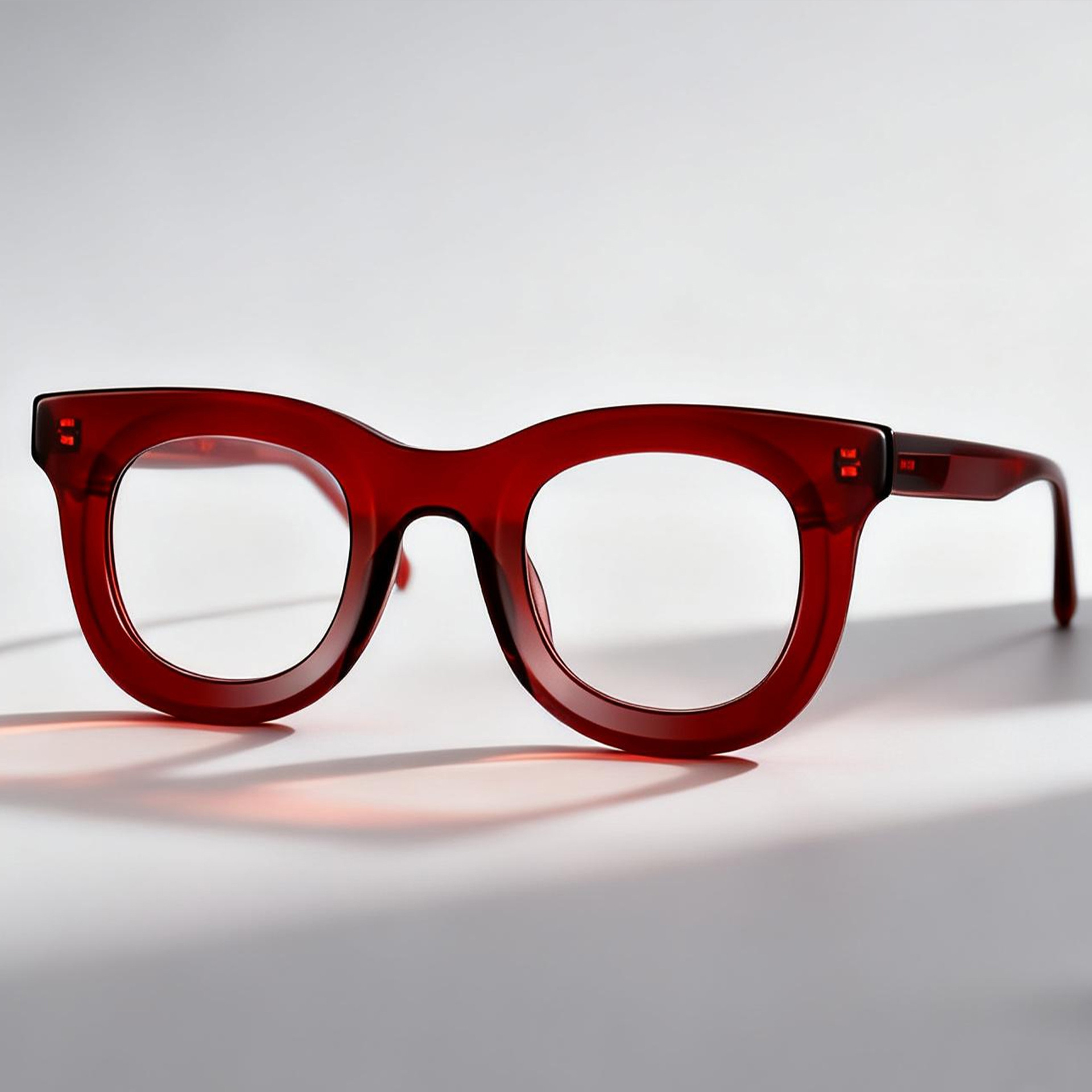 Lunettes de luxe épaisses à monture en acétate, de haute qualité, style vintage, rondes, pour hommes et femmes, lunettes carrées de créateur, épaisses, effet de luxe, pour hommes