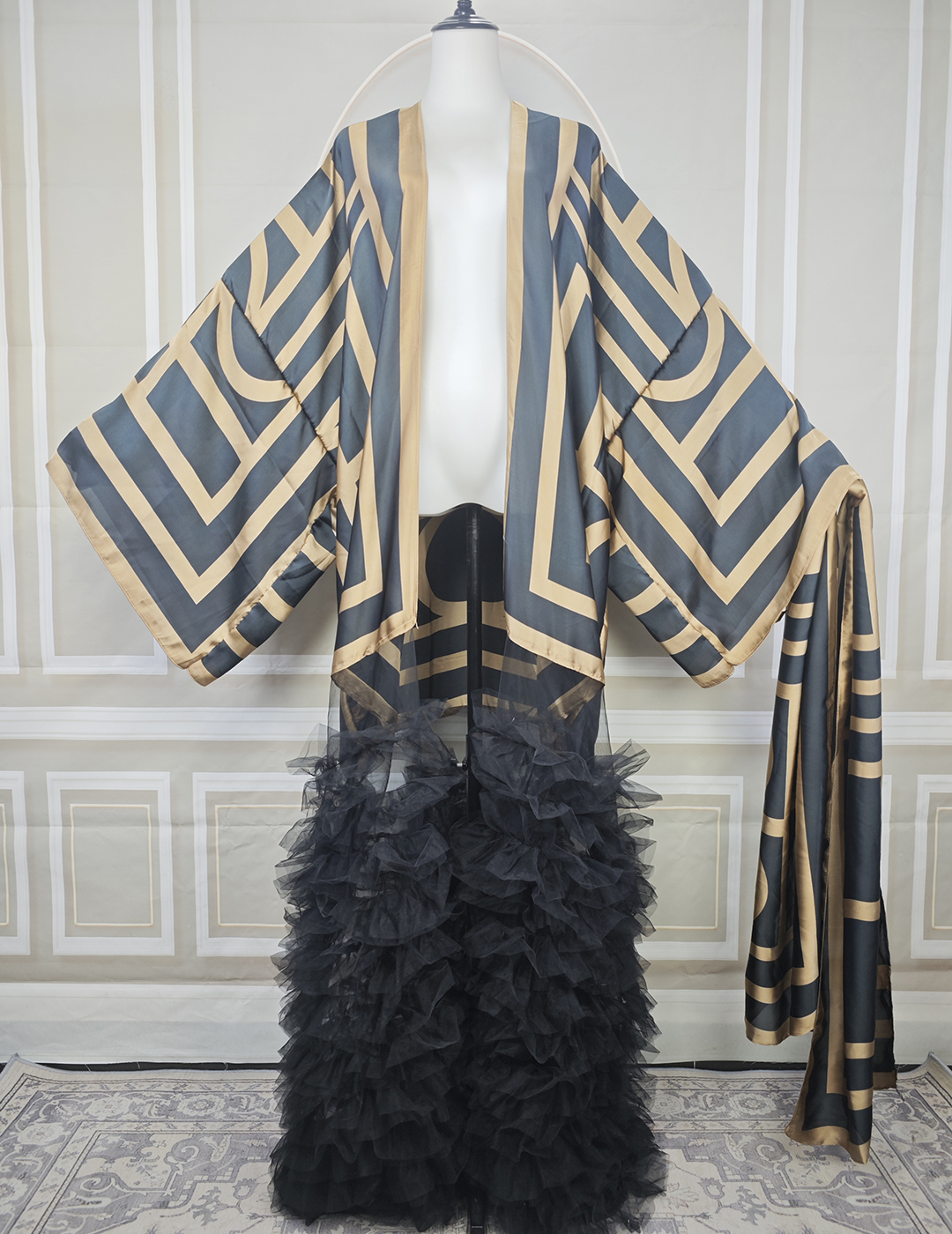 Cardigans d'été 2025 pour femmes musulmanes, avec ourlet en dentelle, pour le Ramadan, Kimonos de soirée tendance pour femmes africaines, Vêtements Kaftan uniques