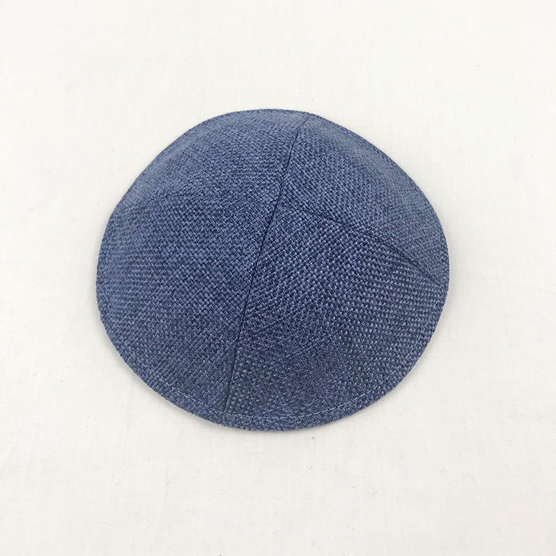 Chapeau de kippa en lin pour homme, casquette Judaical Yarmulke, chapeau de réunion