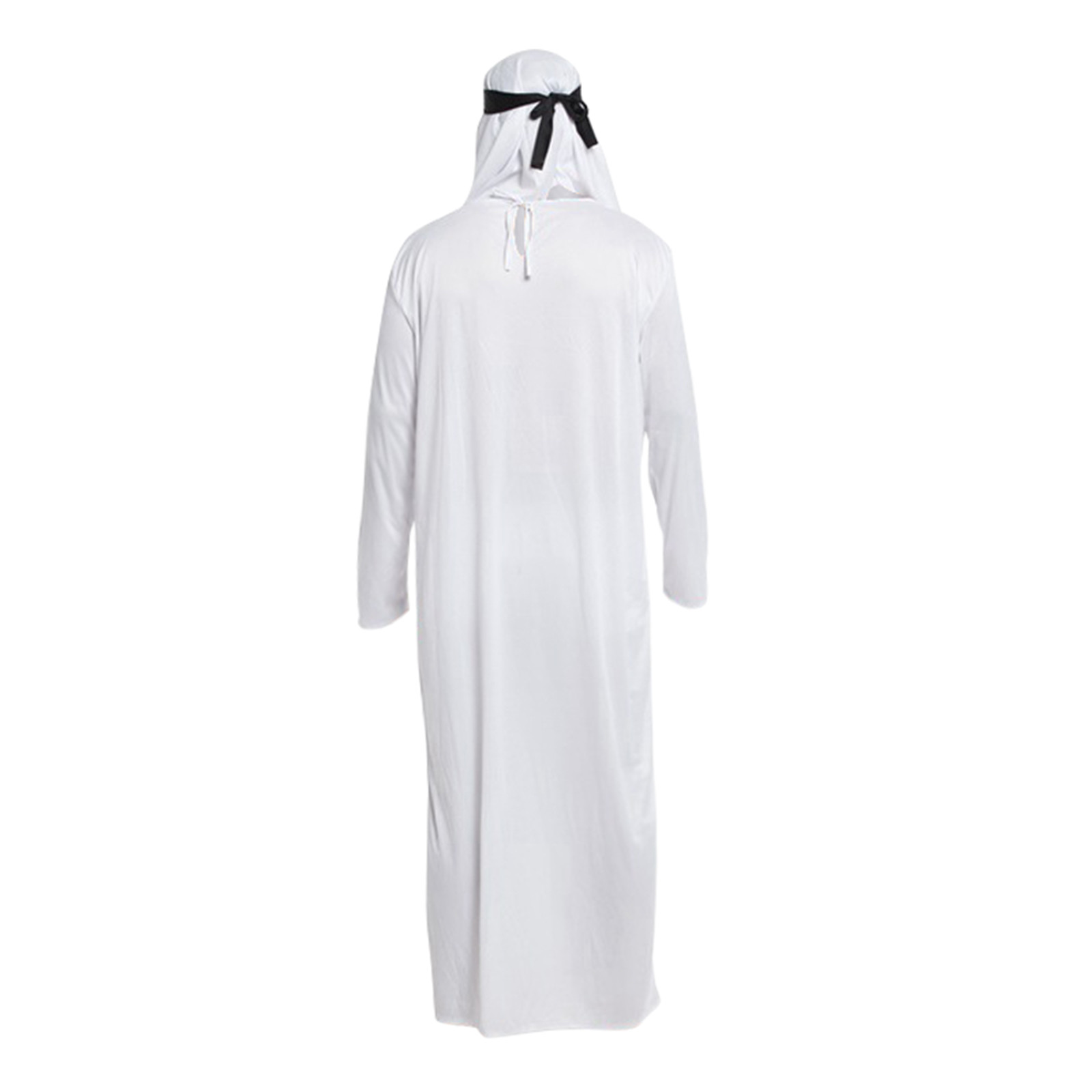 Tenues masculines arabe Uae Robe pour hommes manches longues arabe musulman moyen-orient col rond dubaï Thobe longue Abaya avec bandeau sangle