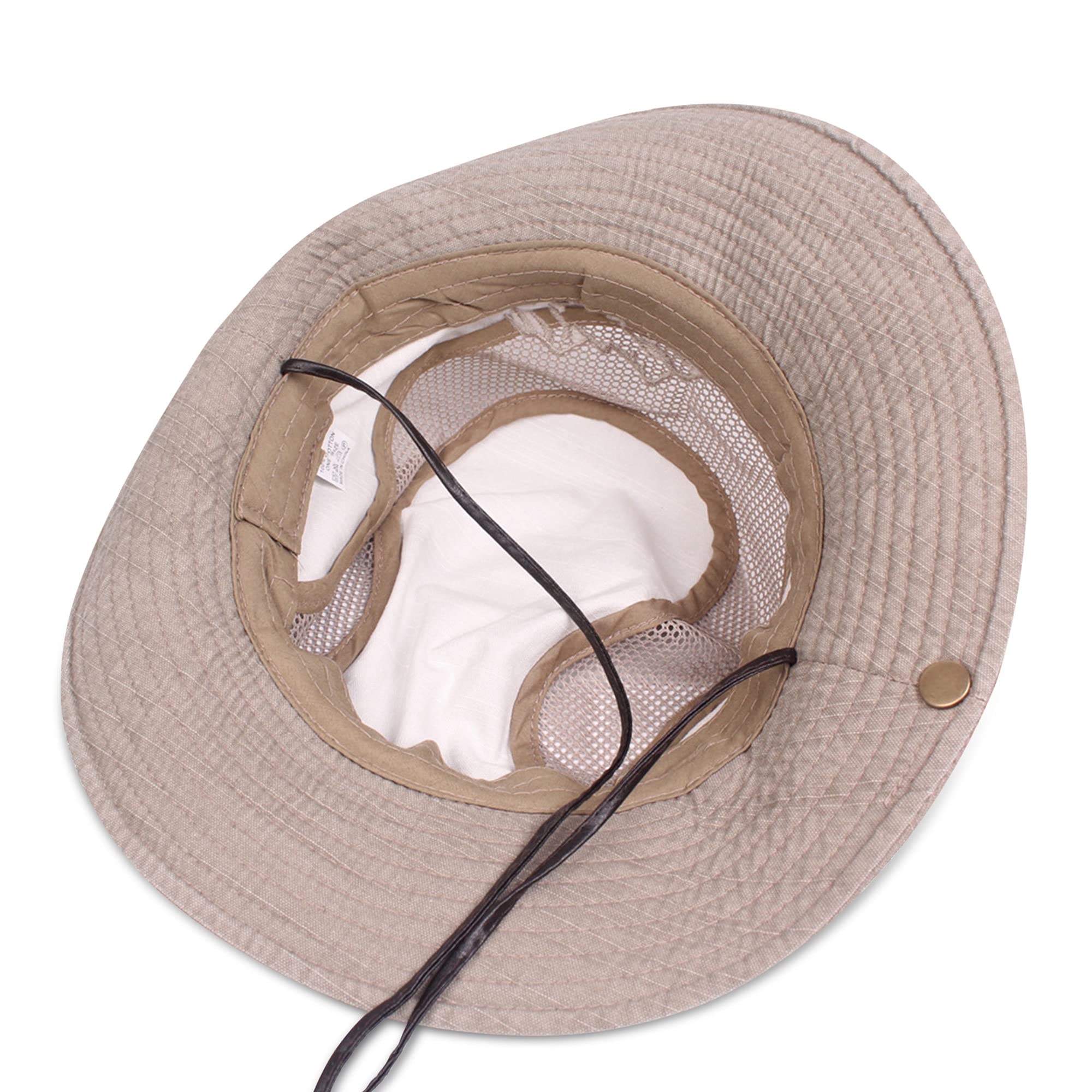 Chapeau Bob Respirant en Maille pour Homme - Style Panama d'Été pour la Randonnée, la Pêche et la Plage