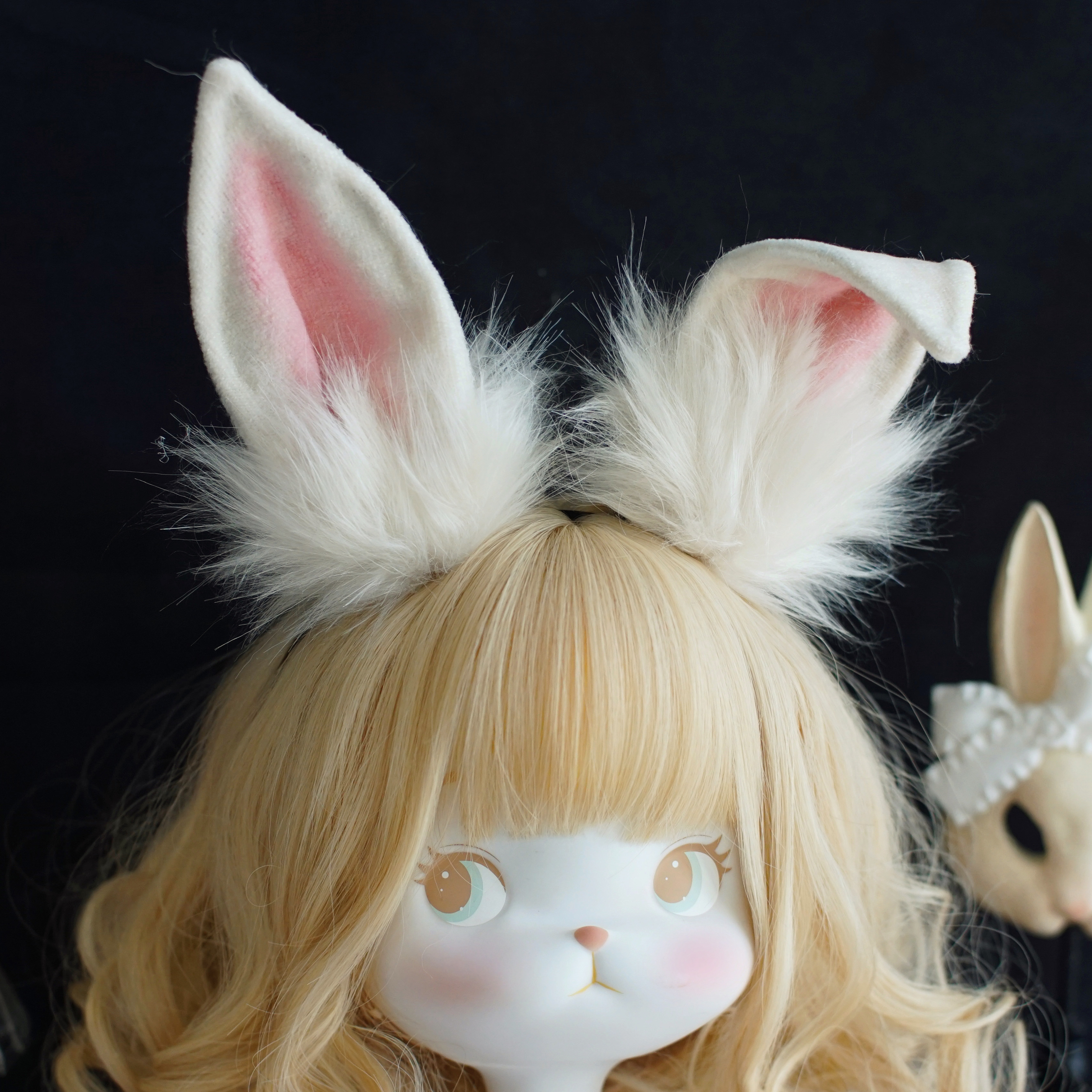 Oreilles de lapin pour cosplay, accessoires, bandeau, épingle à cheveux, oreilles de chat