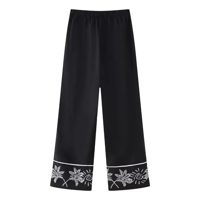 Ensembles d'été pour femmes, nouvelle chemise décontractée à revers, simple boutonnage, manches courtes + pantalon droit taille haute élastique, ensembles 2 pièces pour femmes