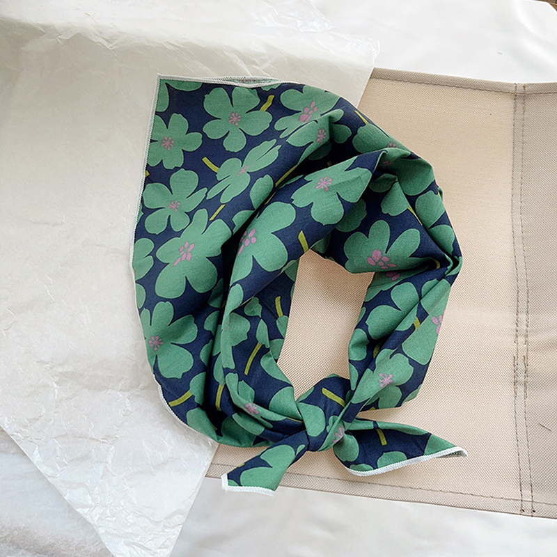 56cm dames bandeau coton lin carré écharpe coréenne collège filles mode élégant cou foulards Protection solaire foulard