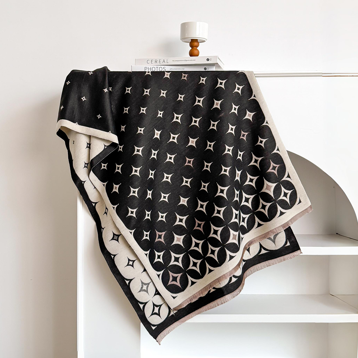 Écharpe d'hiver de luxe femmes cachemire chaud Pashmina marque Foulard femme châles enveloppes épais doux Bufanda Poncho foulards étole