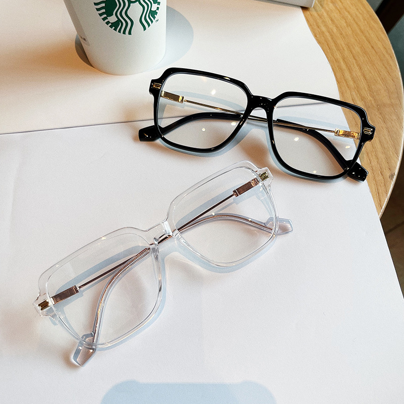 Lunettes de forme carrée de grande taille pour femmes et hommes, verres transparents bloquant la lumière bleue, lunettes d'ordinateur, offre spéciale