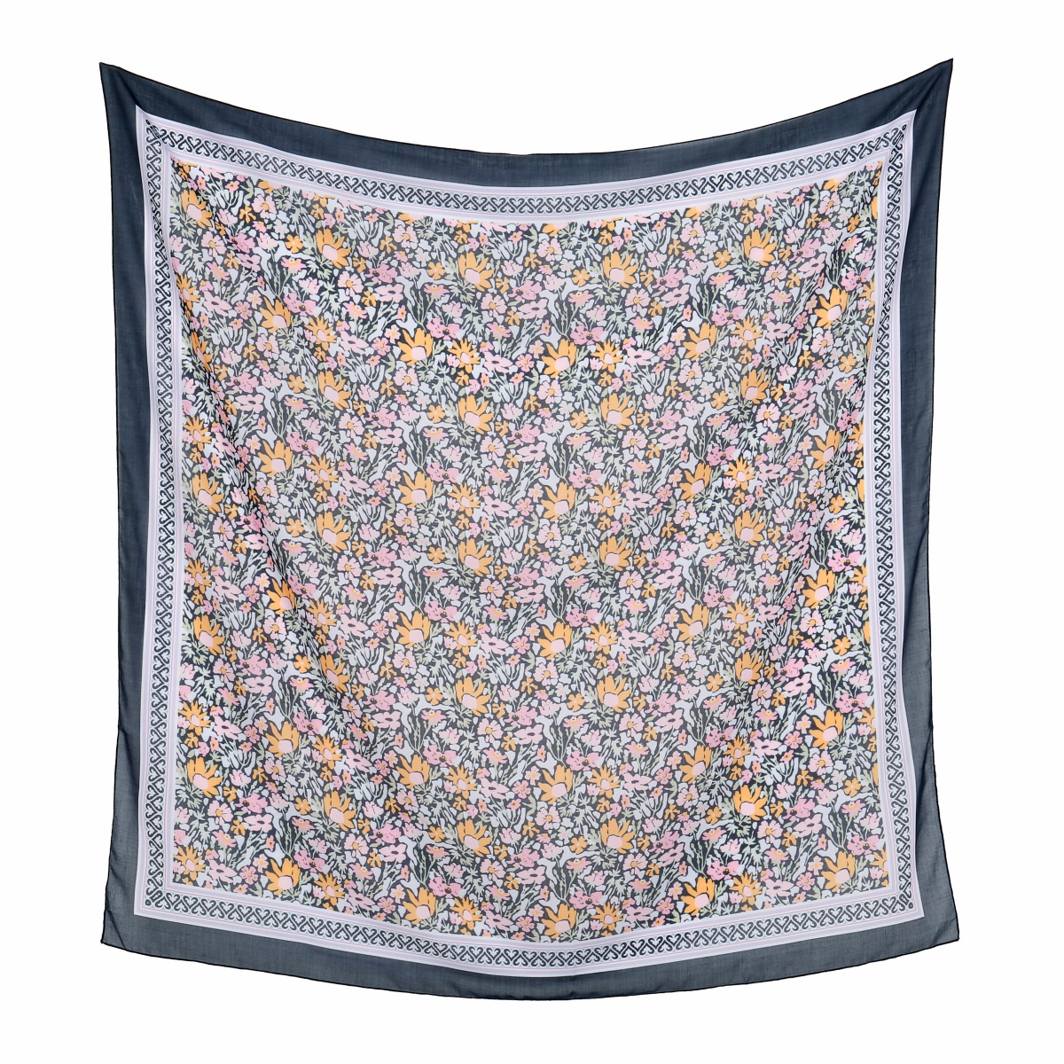 Foulard carré en coton imprimé pour femmes musulmanes, châles Hijabs, enveloppes douces à la mode, mouchoir pour dames, 110cm