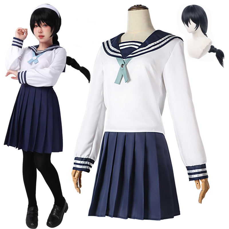 Anime Amanai Riko Cosplay marin JK Costume robe tenue uniforme ensembles Halloween femmes filles Costume