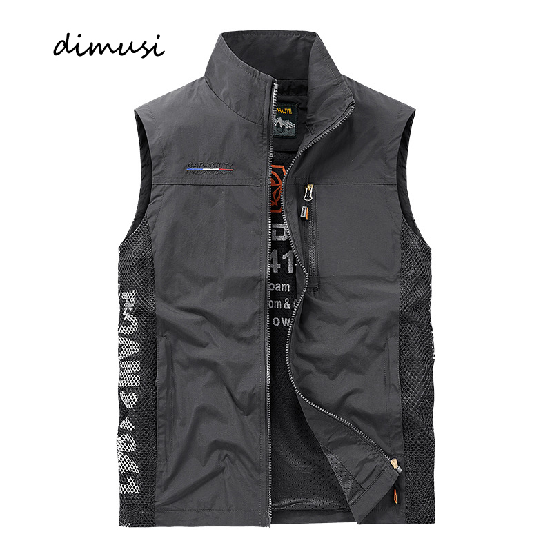 Gilet de sport en maille respirante pour hommes, veste de travail d'été, veste de pêche, vêtements de plein air pour la photographie