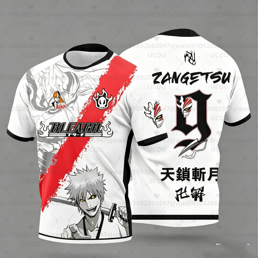 Nouveau Maillot de Football Anime Bleach Japon 2026 pour Hommes et Femmes – T-shirt Sport Décontracté d'Été