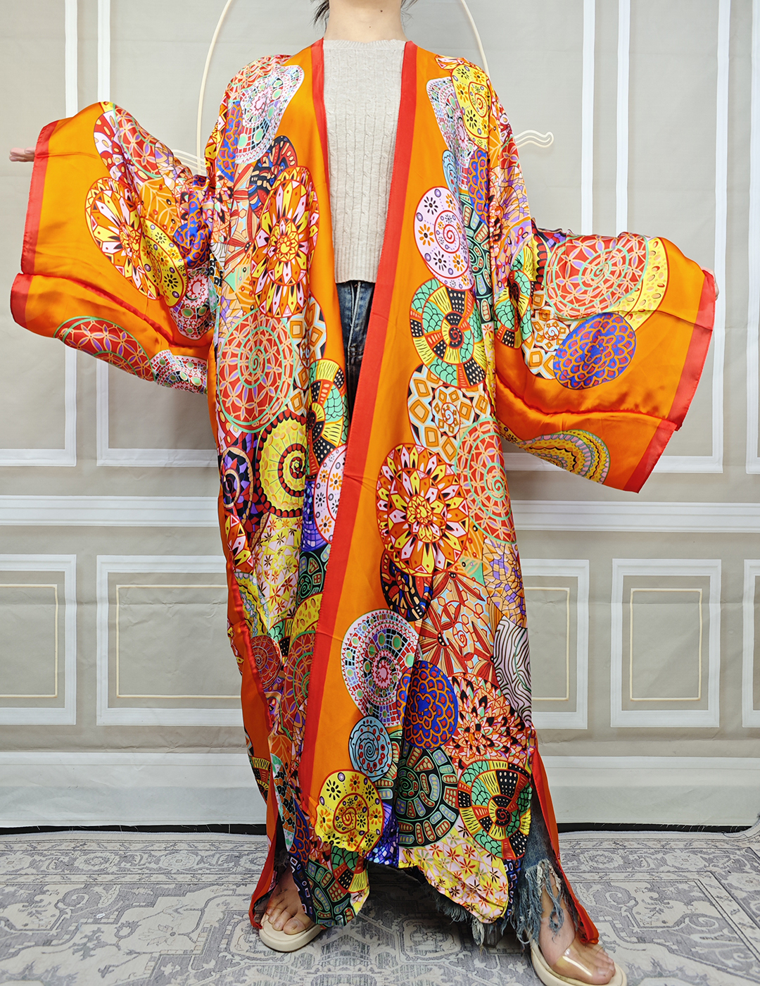 Robes africaines grande taille pour femmes, kimonos College, moyen-orient, dame musulmane, cardigans longs pour les vacances, été