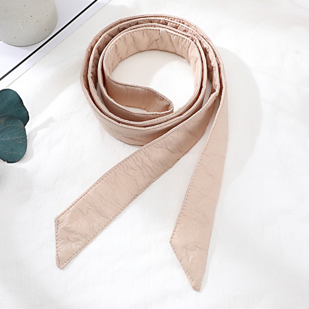 Ceinture de manteau polyvalente décontractée, longueur 180 cm, largeur 4 cm, ceinture de doudoune, couleur unie, sans boucle, ceinture de veste pour femme