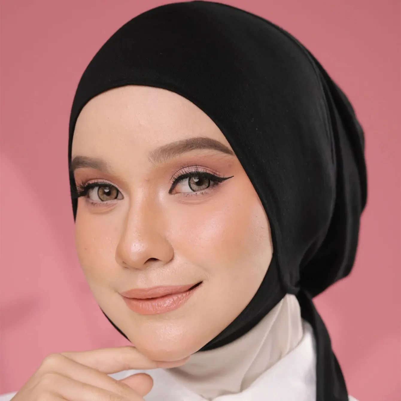 Bonnet intérieur Hijab pour femmes, sous-écharpe solide, écharpe sous-casquette, chapeau turban, hijabs musulmans islamiques, couvre-sauna prêt à porter