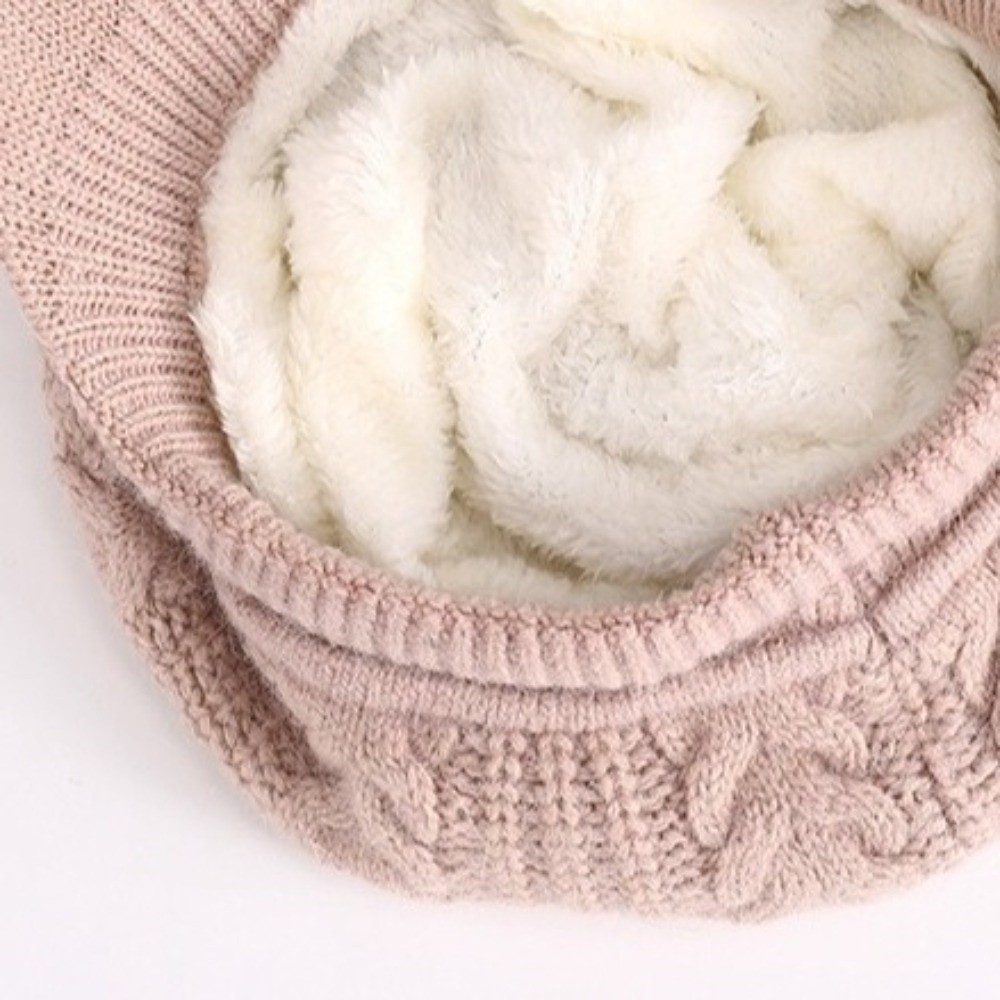 Béret d'hiver décontracté pour femme, épaissi, protection des oreilles, bonnet en laine tricoté, chaud, coupe-vent, pour le ski et les activités de plein air