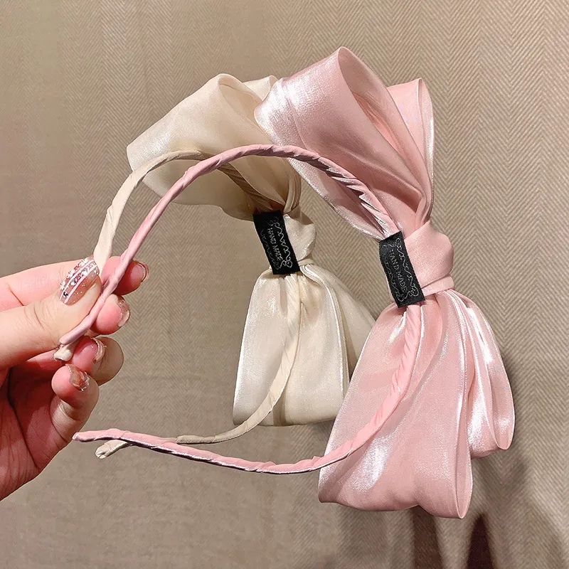 Printemps/été fille arc lunette bandeau couleur unie bandeau de cheveux Diademas Para El Pelo Mujer Оijn Khuк Mujer bandeaux pour femmes