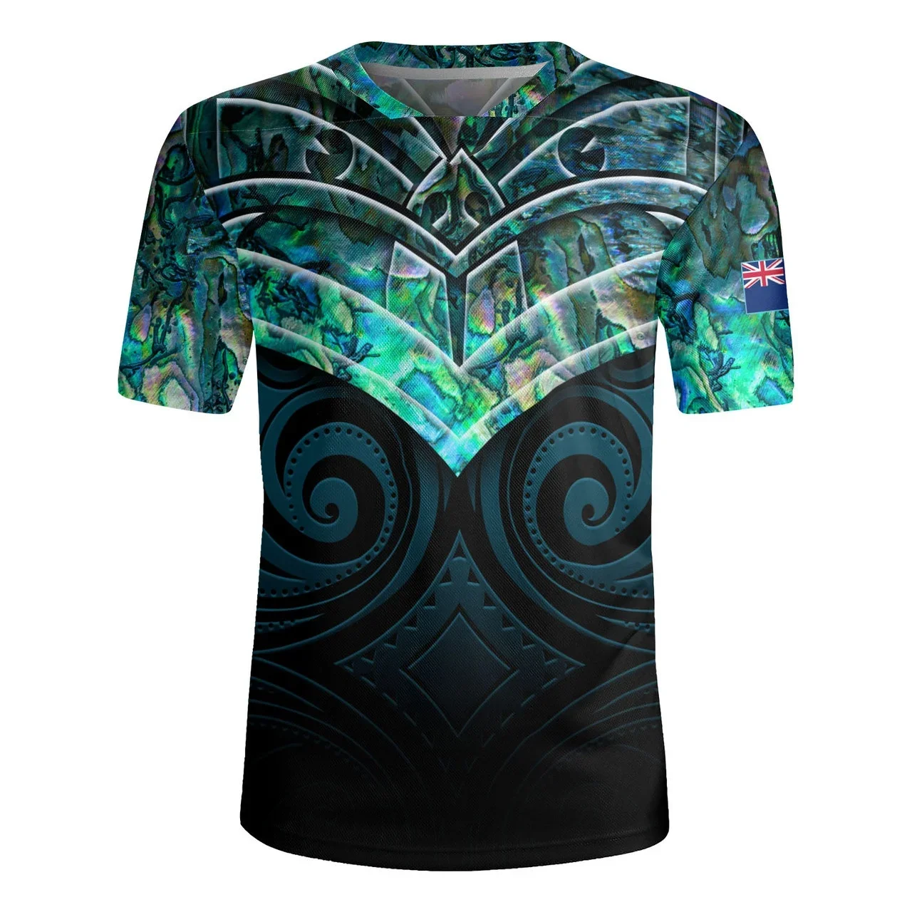 Nouvelle-zélande Rugby-Jersey argent fougère drapeau Styles 3D imprimé col en V t-shirt NZ Jersey col en v T-Shirts hommes Cool manches courtes T-Shirts