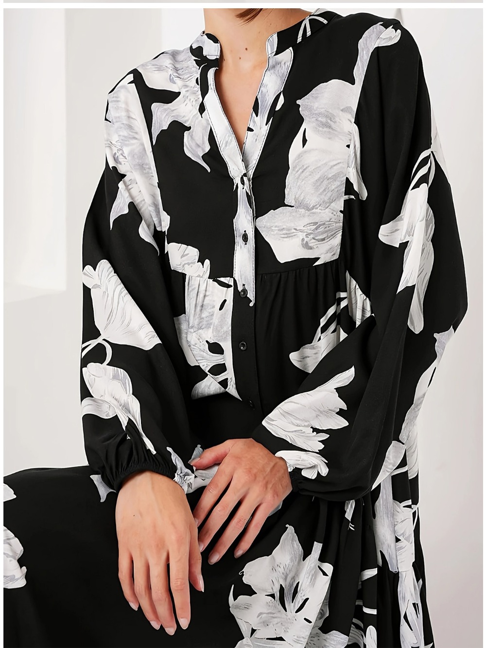 Eid femmes Robe musulmane fleur imprimé Abaya dubaï robes Largos robes caftan arabe Robe fête Caftan Jalabiya Ramadan automne
