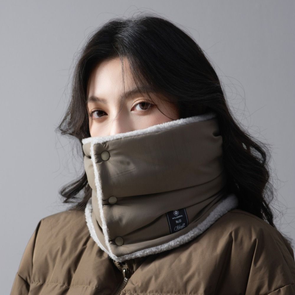 Cache-cou polyvalent en coton matelassé, écharpe thermique épaisse pour l'hiver, garde le cou au chaud, pour hommes et femmes, pour activités de plein air.